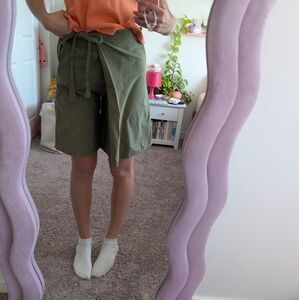 Olive Green Women's Shorts